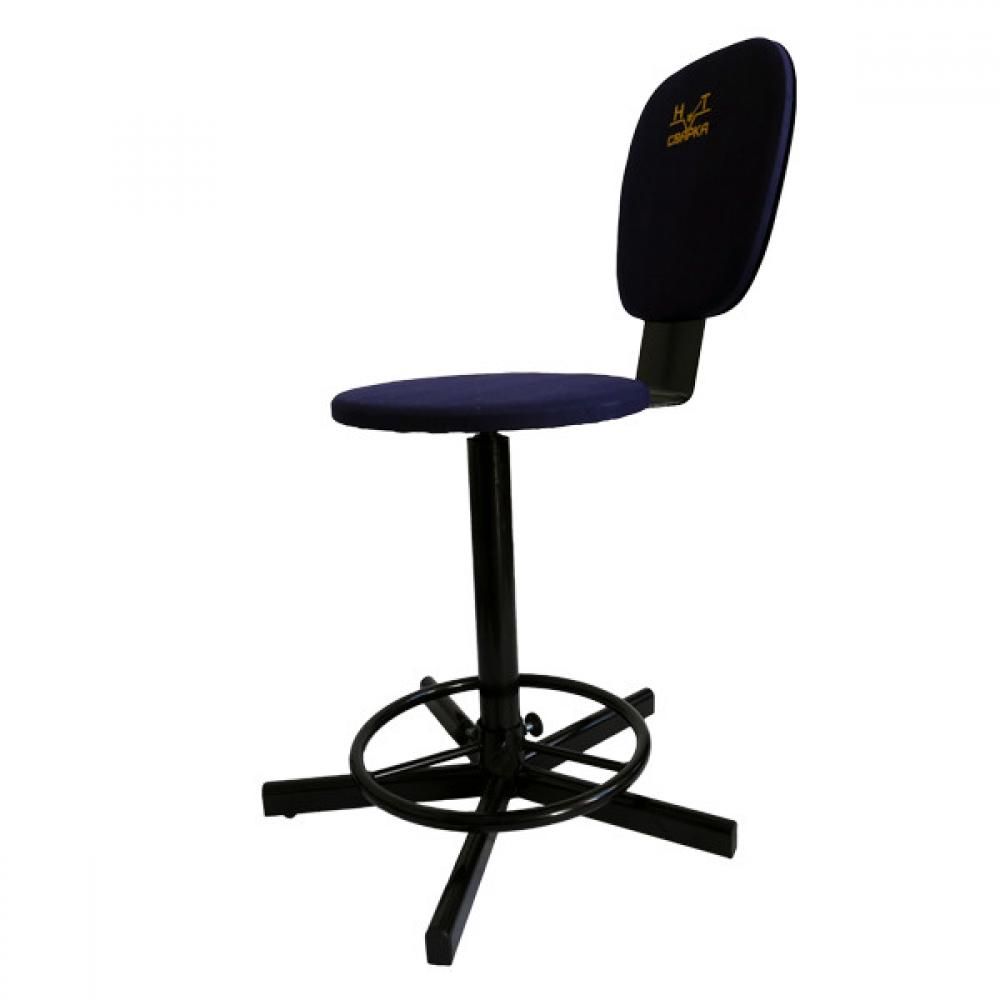 сварочный стул для сварщика. стул сварщика. стул сварщика ампер. стул винтовой сварщика м101-04 (аналог ампер с1). табурет винтовой м92-04 черный.