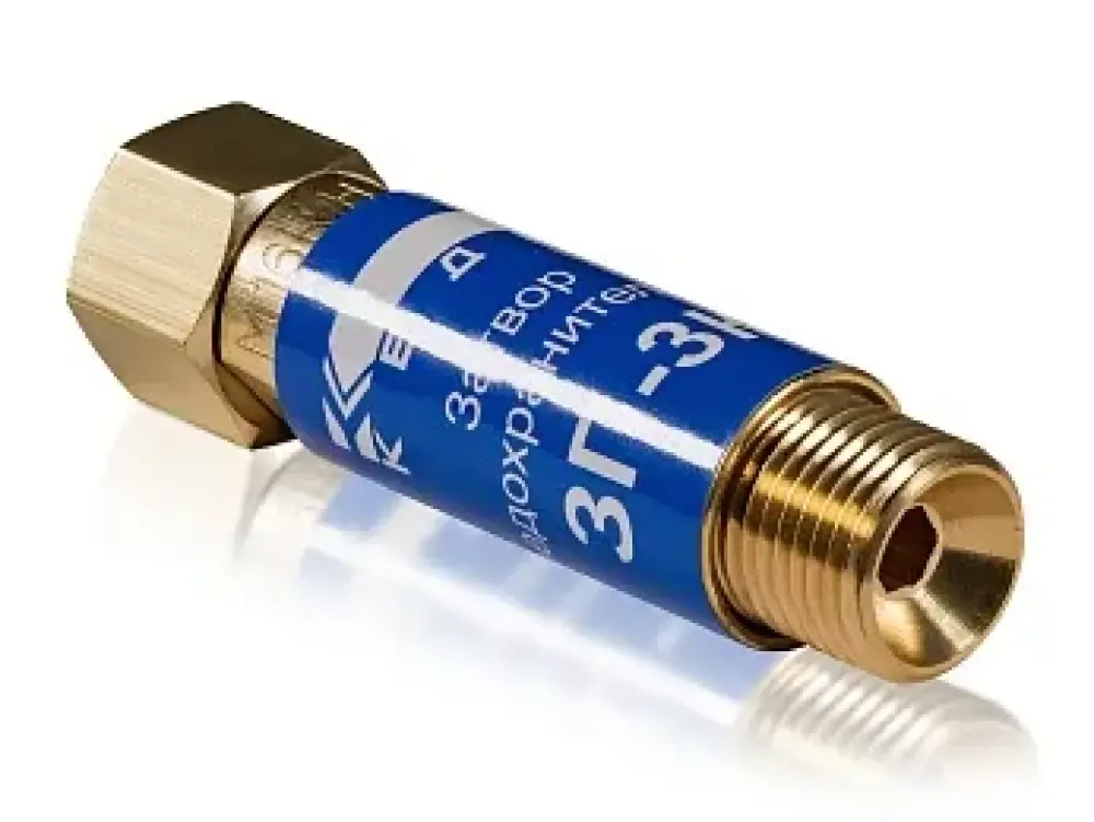 КЕДР Затвор предохранительный ЗП-3К (кислород), на вход резака /горелки, М16х1,5 (10 шт.)