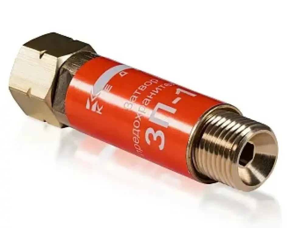 КЕДР Затвор предохранительный ЗП-1Г (пропан, ацетилен), на выход редуктора, М16х1,5LH левая резьба (10 шт.)