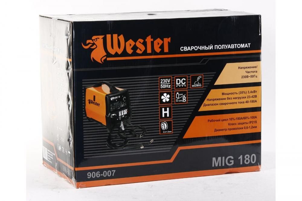 Wester MIG180 сварочный полуавтомат - купить с БЕСПЛАТНОЙ доставкой по ...