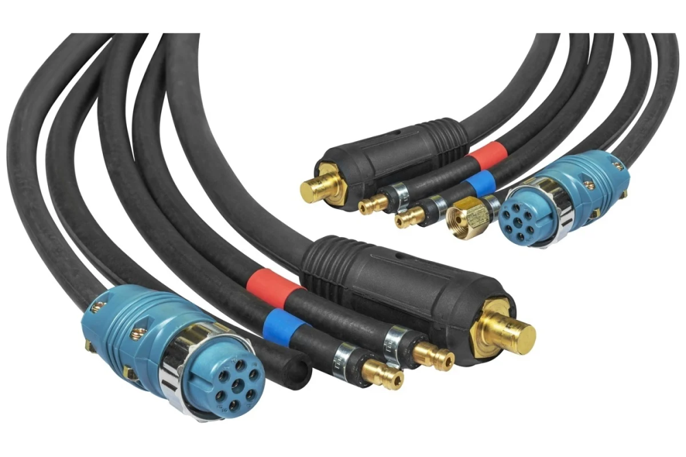 КЕДР Комплект соединительных кабелей для п/а AlphaMIG-350S Plus + AlphaWF-1/AlphaWF-2, 5 метров, жидкостное охлаждение