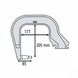 Gys Плечо типа С (С3): C clamp для INVERTER 125, DC, BP, PTI