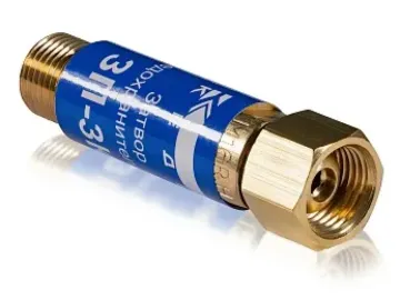 КЕДР Затвор предохранительный ЗП-3К (кислород), на вход резака /горелки, М16х1,5 (10 шт.)