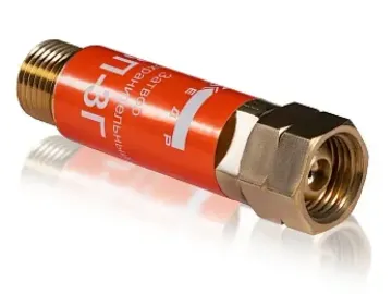 КЕДР Затвор предохранительный ЗП-3Г (пропан, ацетилен), на вход резака /горелки, М16х1,5LH левая резьба (10 шт.)