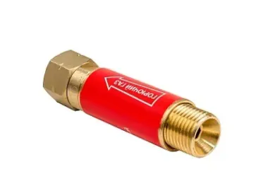 КЕДР Затвор предохранительный ЗП-3Г (пропан, ацетилен), на вход резака /горелки, М16х1,5LH левая резьба (10 шт.)