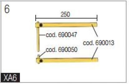 Blueweld Пара консолей, L=250 mm 803152 с электродами