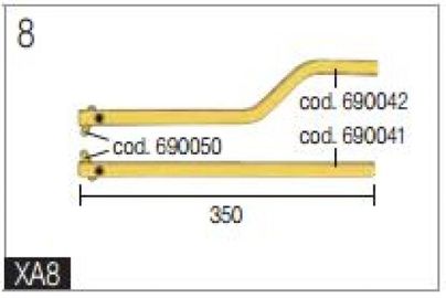 Blueweld Пара консолей с электродами, 350 мм 80315