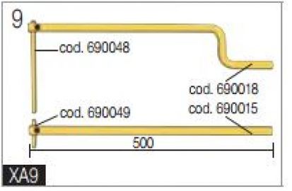 Blueweld Пара консолей, L=500 mm 803156 с электродами