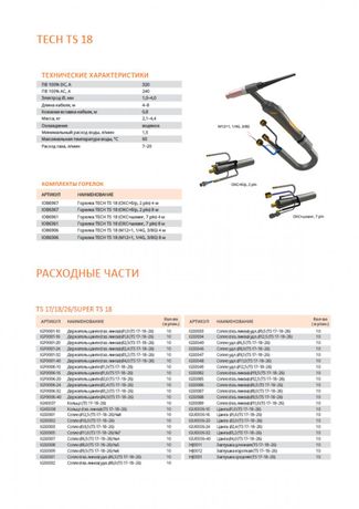 Сварог TECH TS 18 (TIG 250,315AC/DC) 8м Сварог TECH TS 18 (TIG 250,315AC/DC) 8м