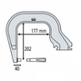 Gys Плечо типа С (С8): C clamp для INVERTER 125, DC, BP, PTI