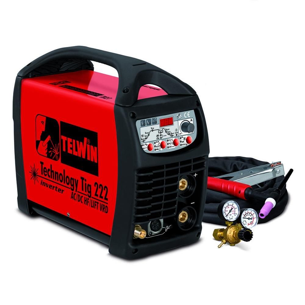 Telwin TECHNOLOGY TIG 222 AC/DC HF/LIFT AQUA + TIG ACC