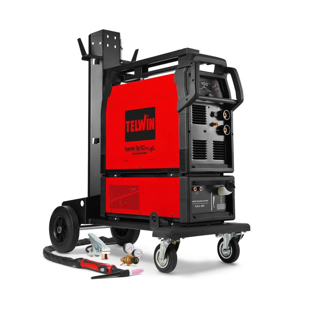 Telwin SUPERIOR TIG 422 AC/DC AQUA +Aксессуары +Тележка