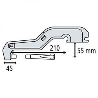 Gys Плечо типа С (С2): C clamp для INVERTER 125, DC, BP, PTI Gys Плечо типа С (С2): C clamp для INVERTER 125, DC, BP, PTI