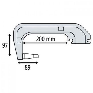 Gys Плечо типа С (С1): C clamp для INVERTER 125, DC, BP, PTI Gys Плечо типа С (С1): C clamp для INVERTER 125, DC, BP, PTI