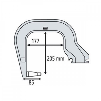 Gys Плечо типа С (С3): C clamp для INVERTER 125, DC, BP, PTI Gys Плечо типа С (С3): C clamp для INVERTER 125, DC, BP, PTI
