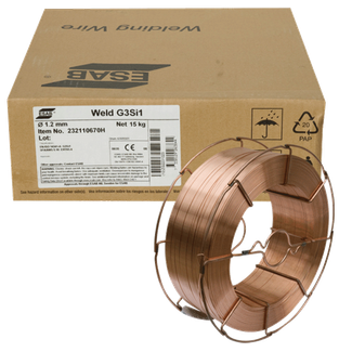 ESAB Weld G3Si1 - 1,2mm - 15,0kg ESAB Weld G3Si1 - 1,2mm - 15,0kg