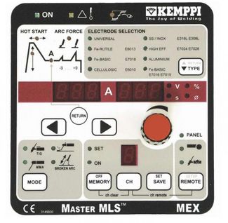 Kemppi Панель управления MEX Master MLS Kemppi Панель управления MEX Master MLS