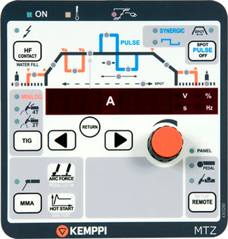 Kemppi Панель управления MTZ MasterTig Kemppi Панель управления MTZ MasterTig