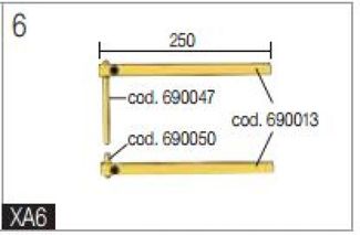 Blueweld Пара консолей, L=250 mm 803152 с электродами Blueweld Пара консолей, L=250 mm 803152 с электродами