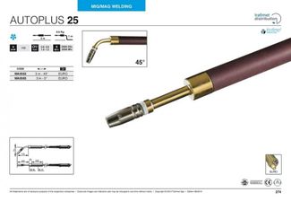 Trafimet Mig AUTOPLUS 25 (230 А возд. охл.) 3м 0° Trafimet Mig AUTOPLUS 25 (230 А возд. охл.) 3м 0°