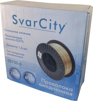 SvarCity ER 70S-6 (Св08Г2С) 1,6 мм по 15 кг SvarCity ER 70S-6 (Св08Г2С) 1,6 мм по 15 кг