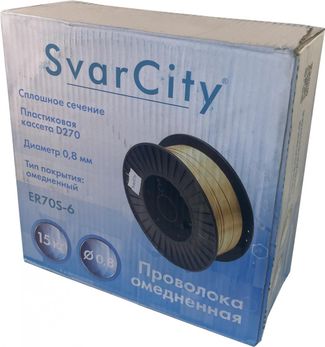 SvarCity ER 70S-6 (Св08Г2С) 0,8 мм по 15 кг SvarCity ER 70S-6 (Св08Г2С) 0,8 мм по 15 кг