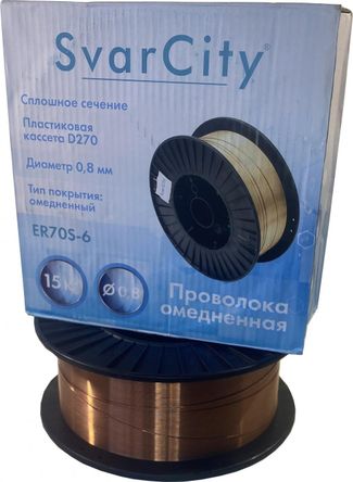 SvarCity ER 70S-6 (Св08Г2С) 0,8 мм по 15 кг SvarCity ER 70S-6 (Св08Г2С) 0,8 мм по 15 кг