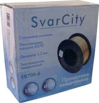 SvarCity ER 70S-6 (Св08Г2С) 1,2 мм по 15 кг SvarCity ER 70S-6 (Св08Г2С) 1,2 мм по 15 кг