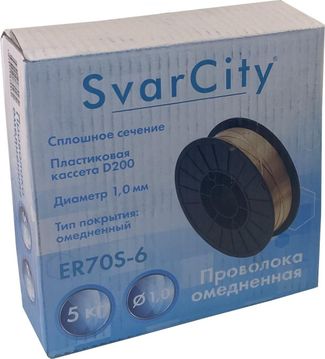 SvarCity ER 70S-6 (Св08Г2С) 1 мм по 5 кг SvarCity ER 70S-6 (Св08Г2С) 1 мм по 5 кг