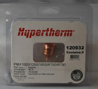 Hypertherm Сопло T80/T60 40A SHLD COAX Hypertherm Сопло T80/T60 40A SHLD COAX