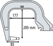Gys Плечо типа С (С3): C clamp для INVERTER 125, DC, BP, PTI