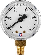 ПТК Манометр 1,0 МПа, 1/8 NPT, углекислый газ