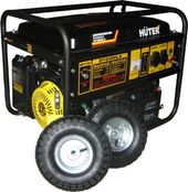 Huter DY6500LX с колёсами и аккумулятором