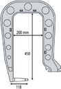 Gys Плечо типа С (С4): C clamp для INVERTER 125, DC, BP, PTI