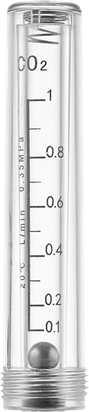 Сварог Ротаметр—колба для смесителя Ar/CO2—4Р (CO2 0-1л/мин)