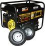 Huter DY6500LX с колёсами и аккумулятором